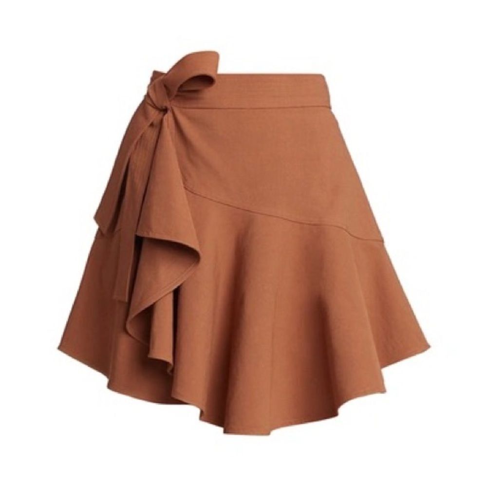 ?ALC Adelaide side tie wrap skirt deep Amber new without tags - Picture 1 of 11